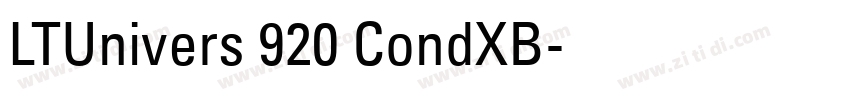 LTUnivers 920 CondXB字体转换